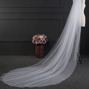 2 Tier Chapel length wedding veil